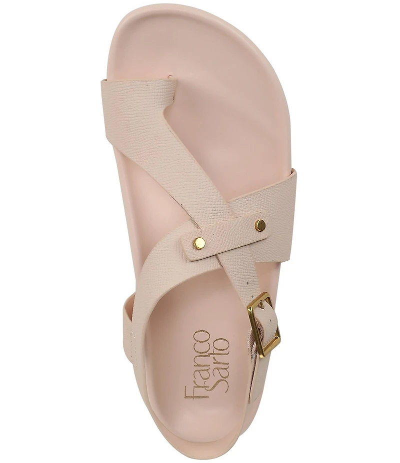 Franco Sarto Blair Leather Toe Loop Sandals