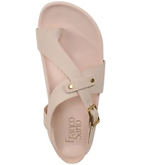 Franco Sarto Blair Leather Toe Loop Sandals