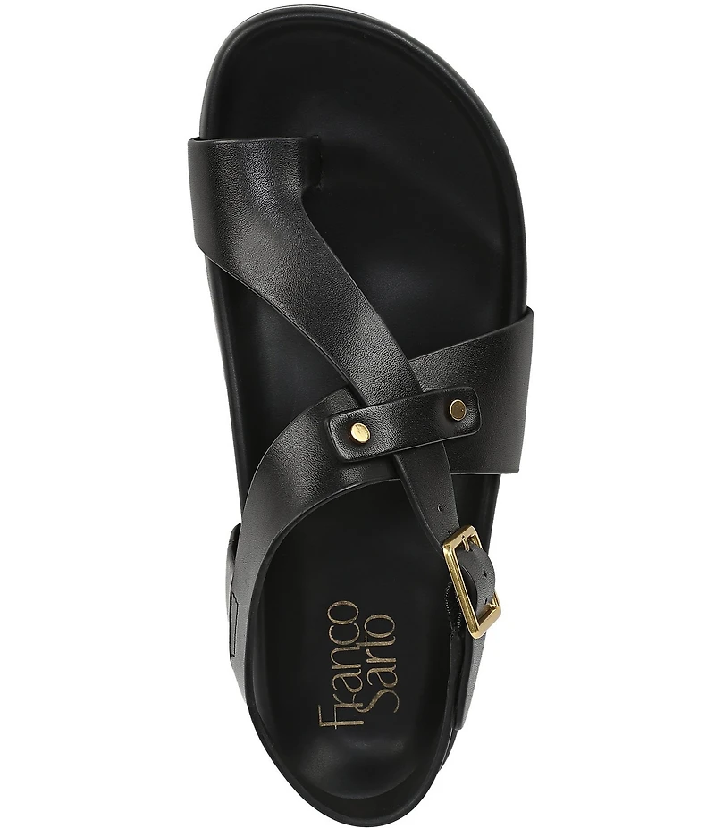 Franco Sarto Blair Leather Toe Loop Sandals