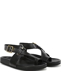 Franco Sarto Blair Leather Toe Loop Sandals