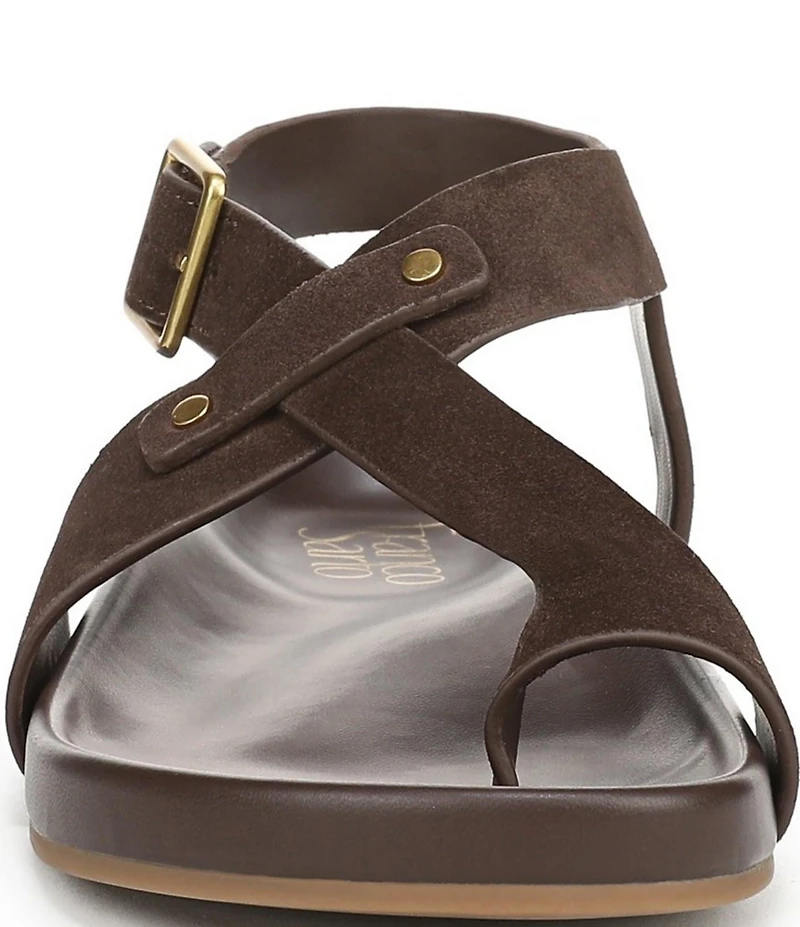 Franco Sarto Blair Suede Toe Loop Sandals