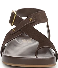 Franco Sarto Blair Suede Toe Loop Sandals
