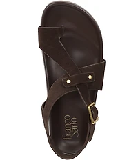 Franco Sarto Blair Suede Toe Loop Sandals