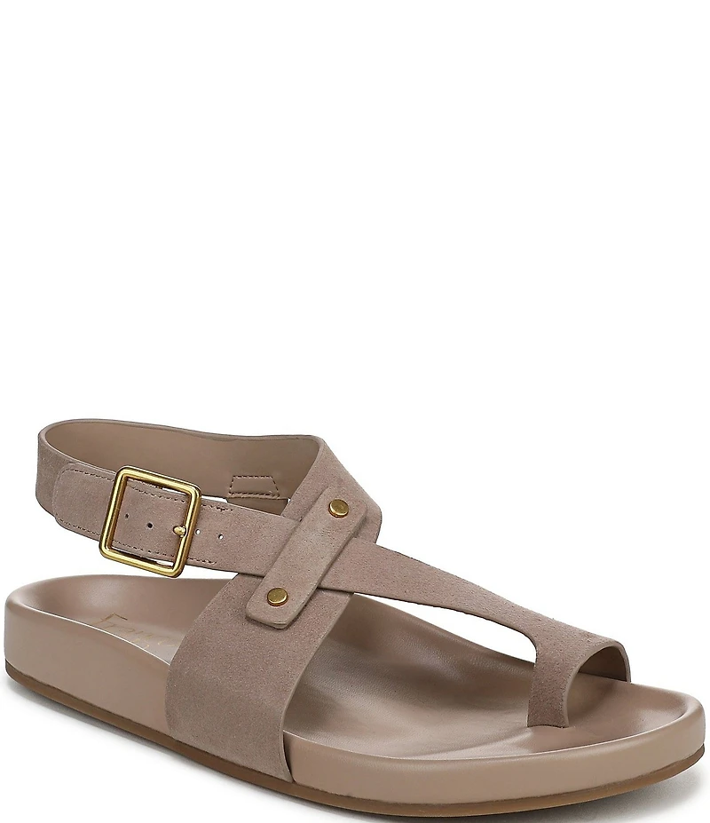 Franco Sarto Blair Suede Toe Loop Sandals