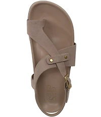 Franco Sarto Blair Suede Toe Loop Sandals