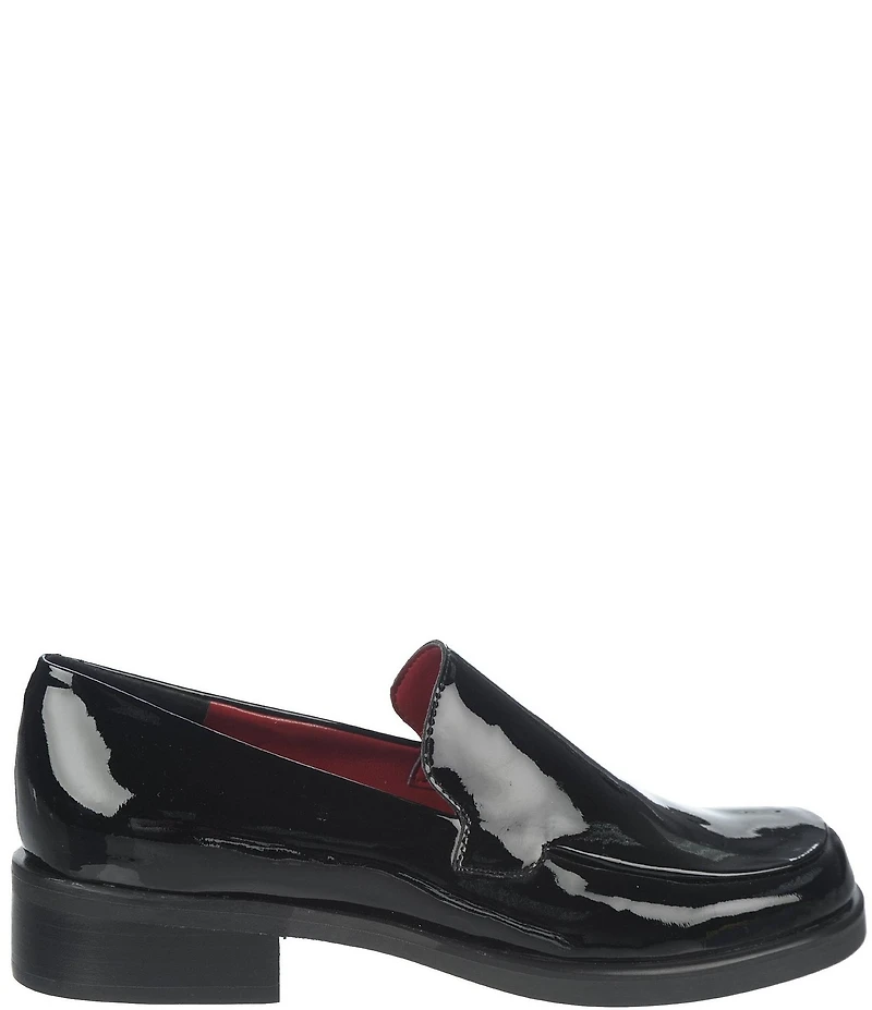 Franco Sarto Bocca Patent Leather Block Heel Loafers