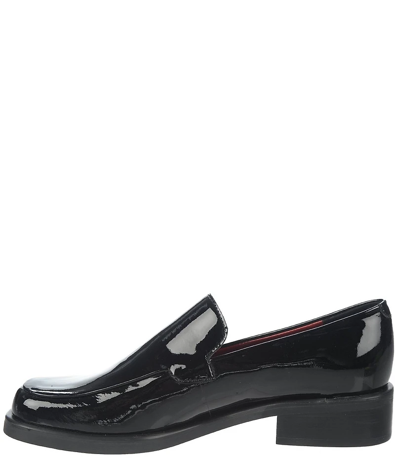 Franco Sarto Bocca Patent Leather Block Heel Loafers