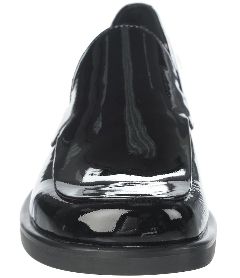 Franco Sarto Bocca Patent Leather Block Heel Loafers