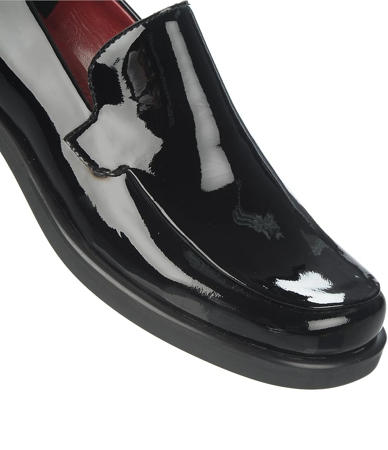 Franco Sarto Bocca Patent Leather Block Heel Loafers