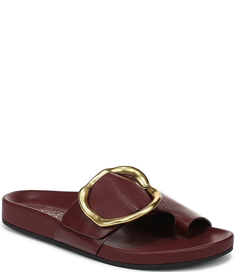 Franco Sarto Brianka Leather Toe Loop Sandals