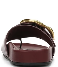 Franco Sarto Brianka Leather Toe Loop Sandals