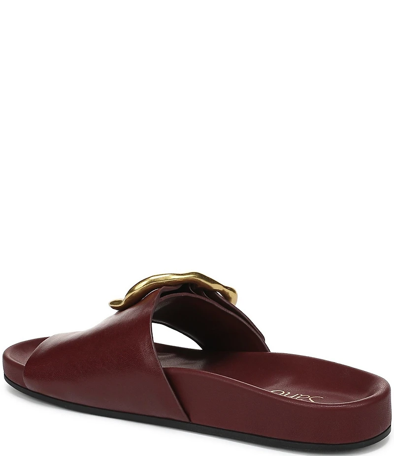 Franco Sarto Brianka Leather Toe Loop Sandals