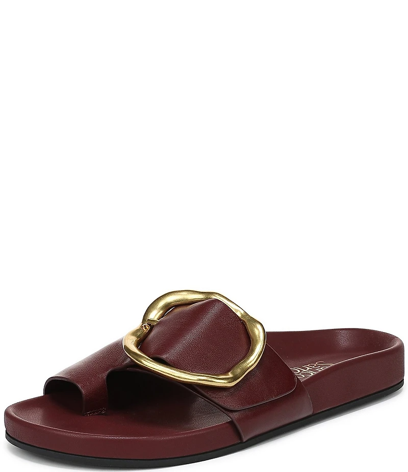 Franco Sarto Brianka Leather Toe Loop Sandals