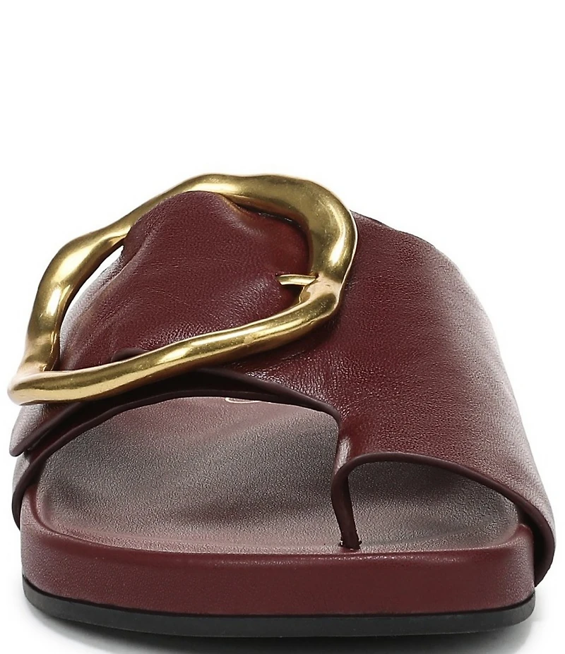 Franco Sarto Brianka Leather Toe Loop Sandals