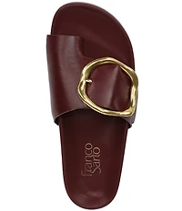 Franco Sarto Brianka Leather Toe Loop Sandals