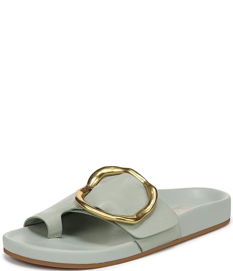 Franco Sarto Brianka Leather Toe Loop Sandals