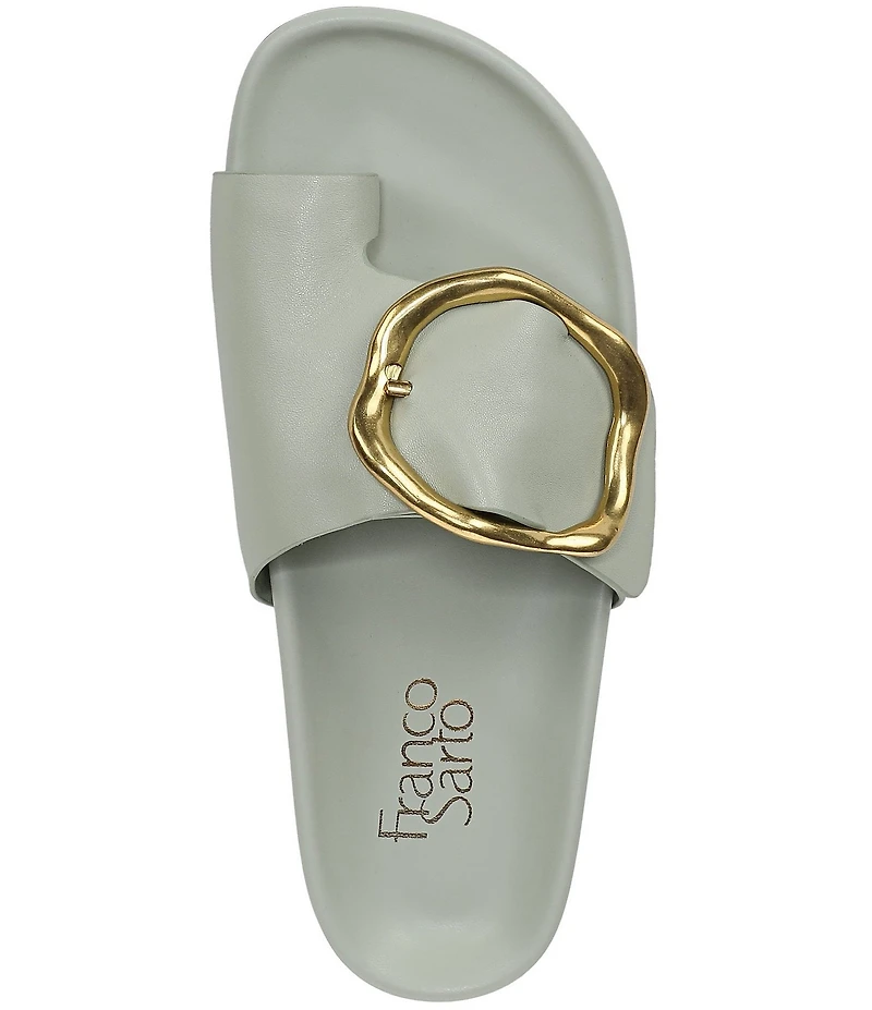Franco Sarto Brianka Leather Toe Loop Sandals