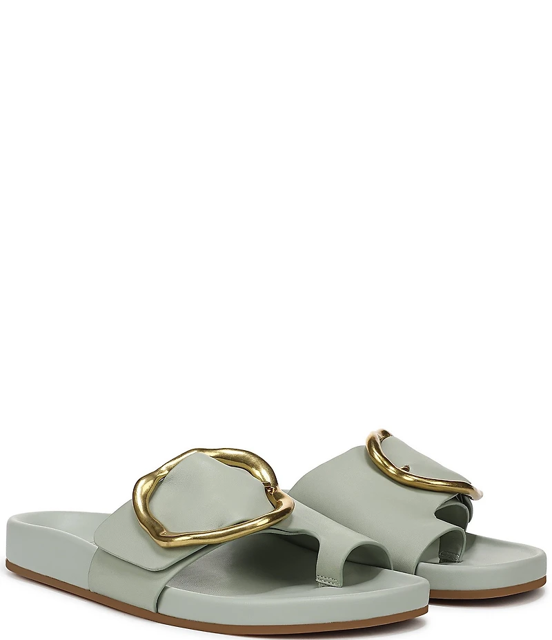 Franco Sarto Brianka Leather Toe Loop Sandals