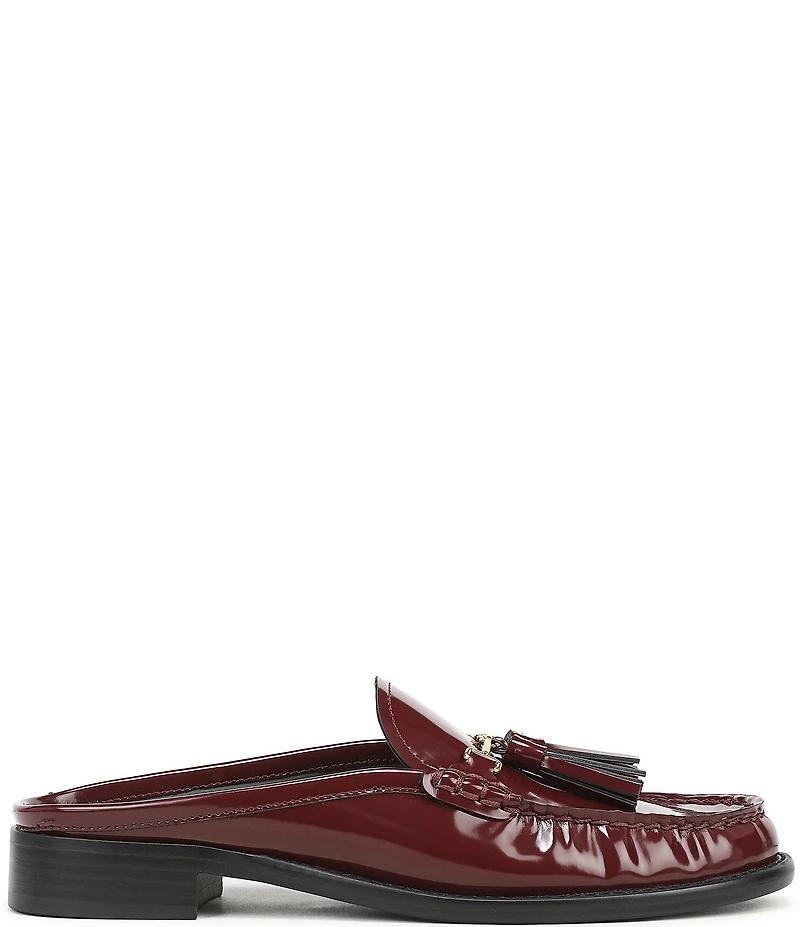Franco Sarto Callen Patent Bit Tassel Loafer Mules