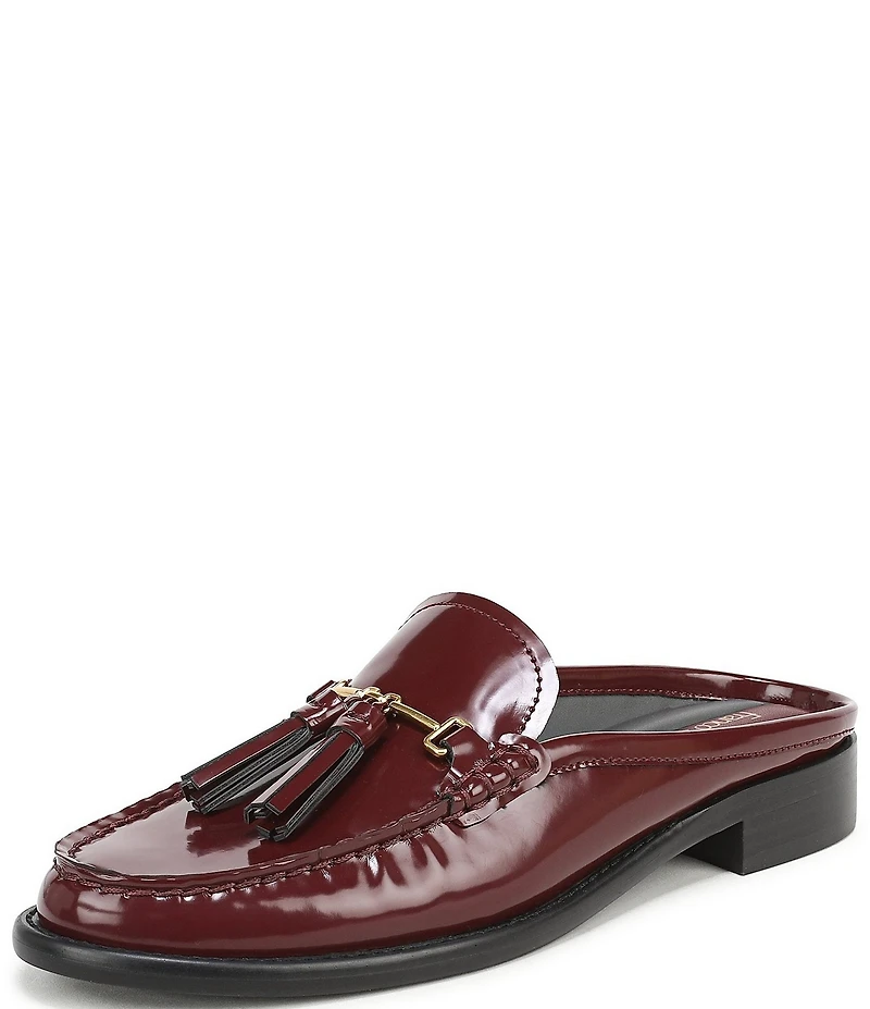 Franco Sarto Callen Patent Bit Tassel Loafer Mules