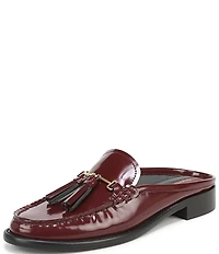 Franco Sarto Callen Patent Bit Tassel Loafer Mules
