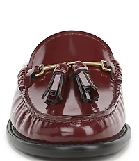 Franco Sarto Callen Patent Bit Tassel Loafer Mules