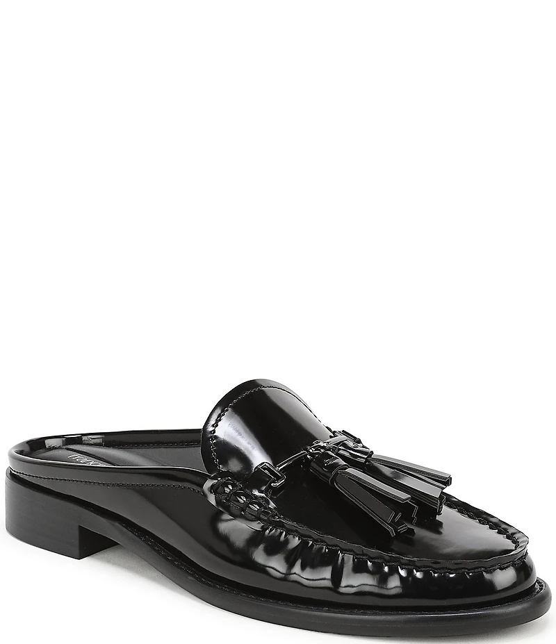 Franco Sarto Callen Patent Bit Tassel Loafer Mules