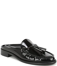Franco Sarto Callen Patent Bit Tassel Loafer Mules