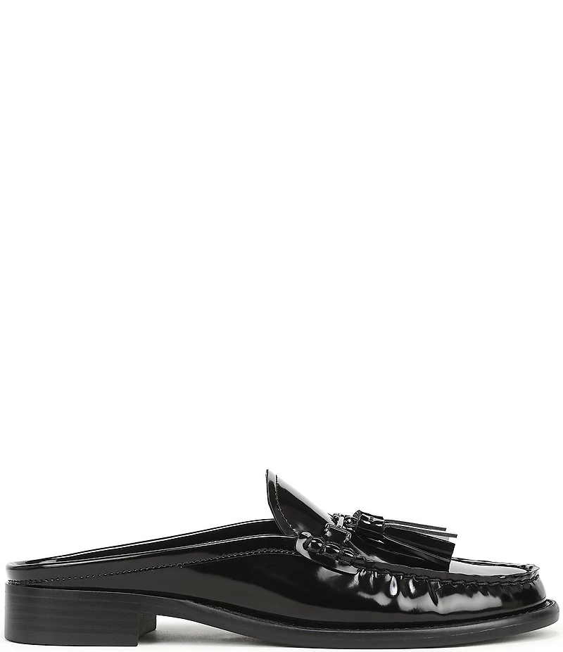 Franco Sarto Callen Patent Bit Tassel Loafer Mules