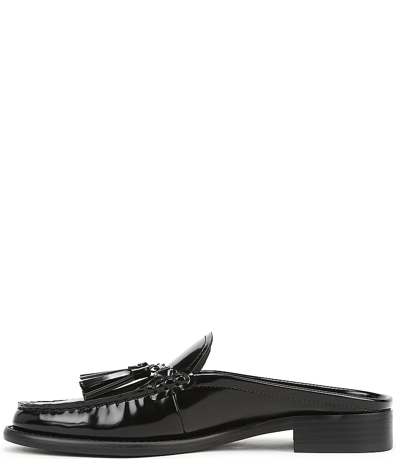 Franco Sarto Callen Patent Bit Tassel Loafer Mules