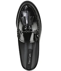 Franco Sarto Callen Patent Bit Tassel Loafer Mules