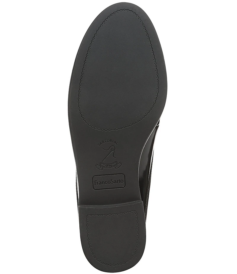 Franco Sarto Callen Patent Bit Tassel Loafer Mules