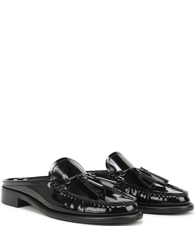 Franco Sarto Callen Patent Bit Tassel Loafer Mules