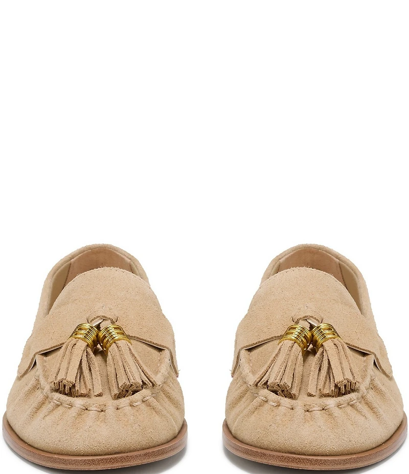 Franco Sarto Carita Suede Tassel Loafers