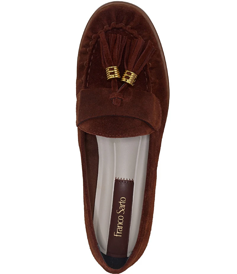 Franco Sarto Carita Suede Tassel Loafers
