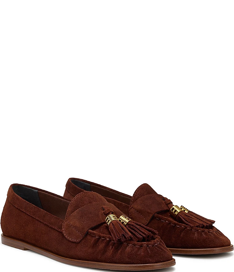Franco Sarto Carita Suede Tassel Loafers