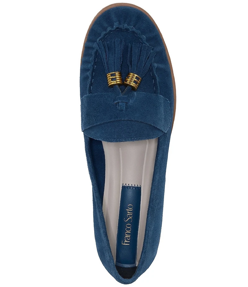 Franco Sarto Carita Suede Tassel Loafers