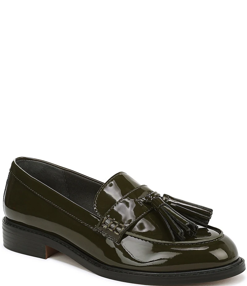 Franco Sarto Carolyn Low Patent Tassel Loafers