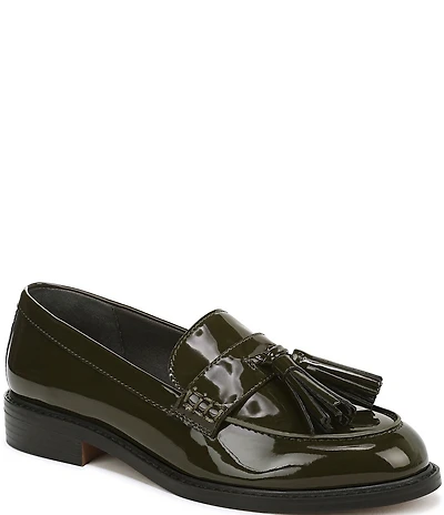 Franco Sarto Carolyn Low Patent Tassel Loafers