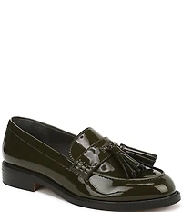 Franco Sarto Carolyn Low Patent Tassel Loafers