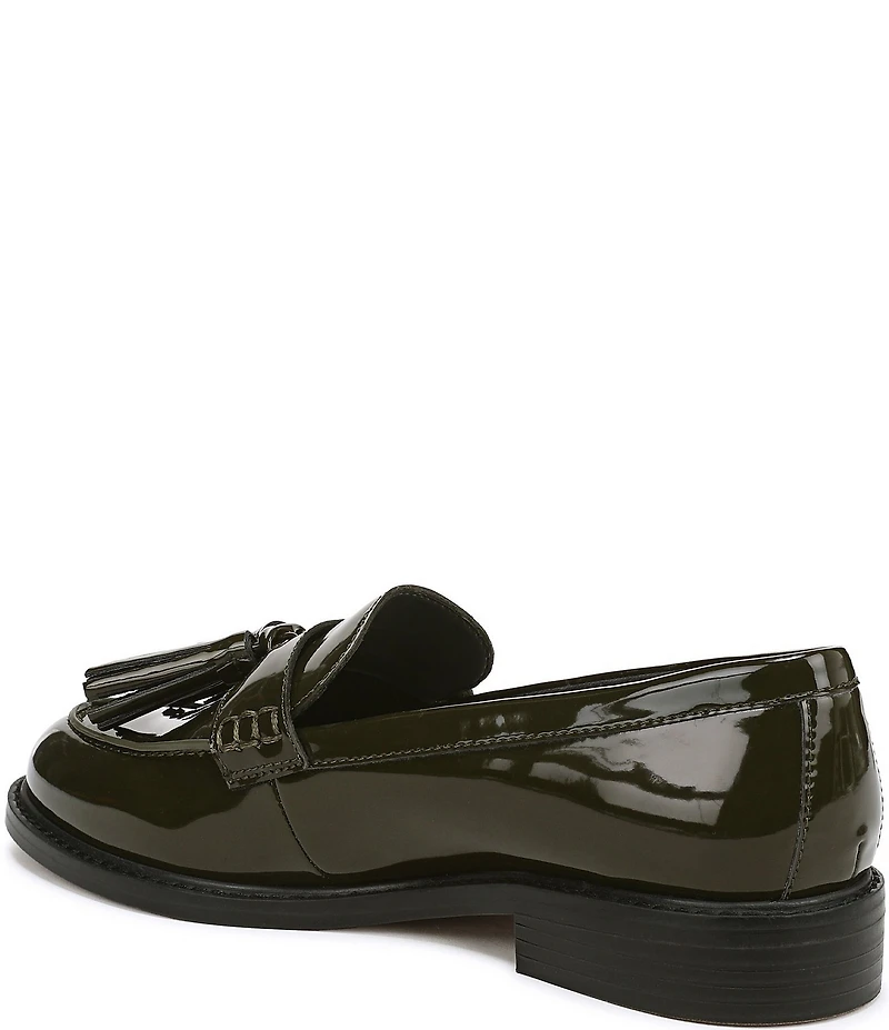 Franco Sarto Carolyn Low Patent Tassel Loafers