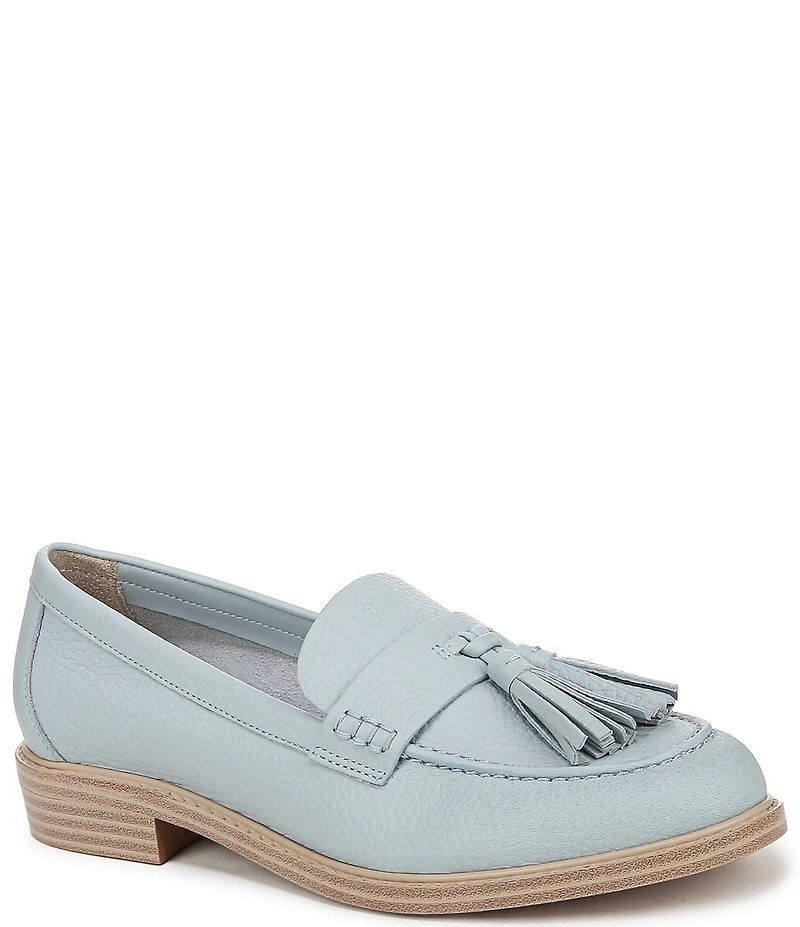 Franco Sarto Carolyn Low 4 Leather Tassel Loafers