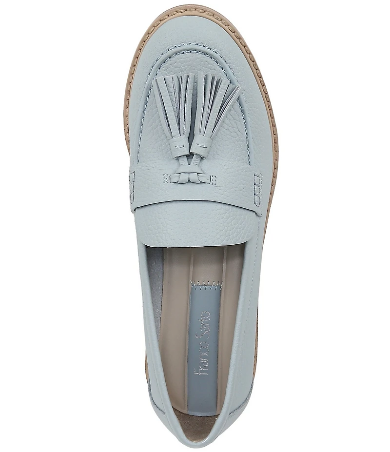 Franco Sarto Carolyn Low 4 Leather Tassel Loafers