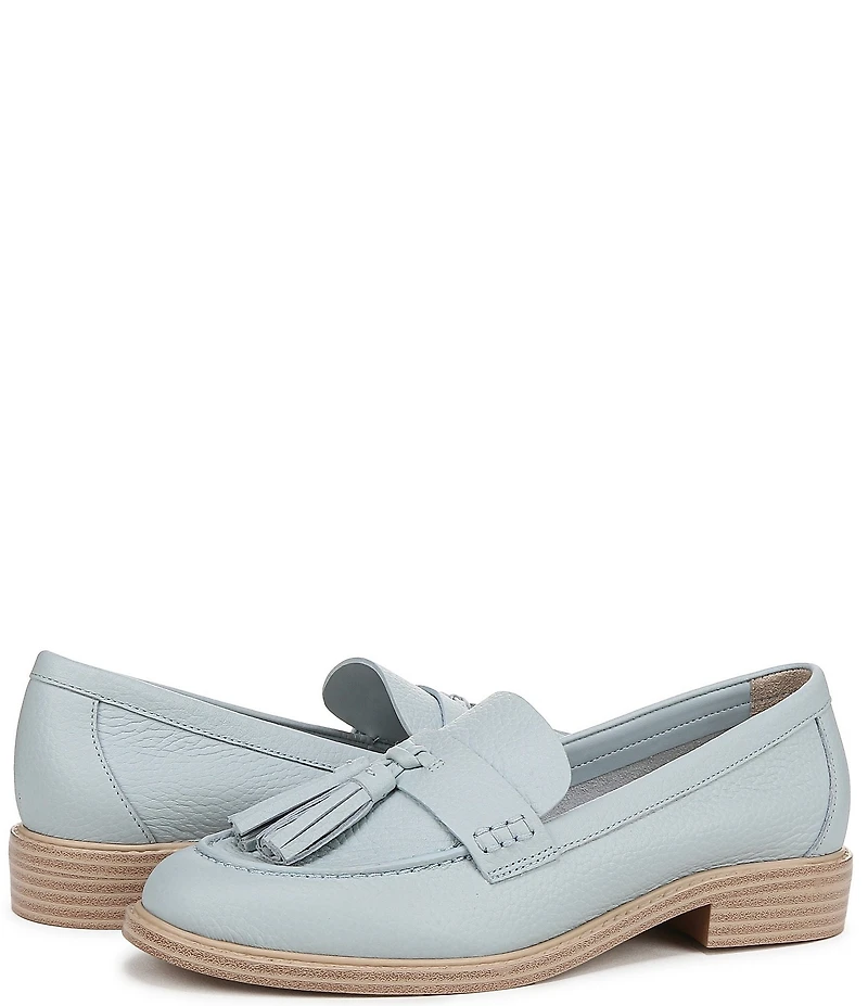 Franco Sarto Carolyn Low 4 Leather Tassel Loafers