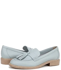 Franco Sarto Carolyn Low 4 Leather Tassel Loafers