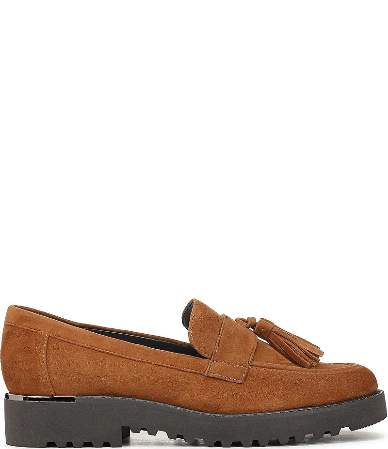 Franco Sarto Carolyn Suede Tassel Platform Loafers