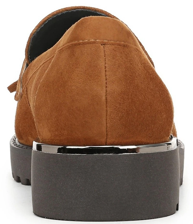 Franco Sarto Carolyn Suede Tassel Platform Loafers