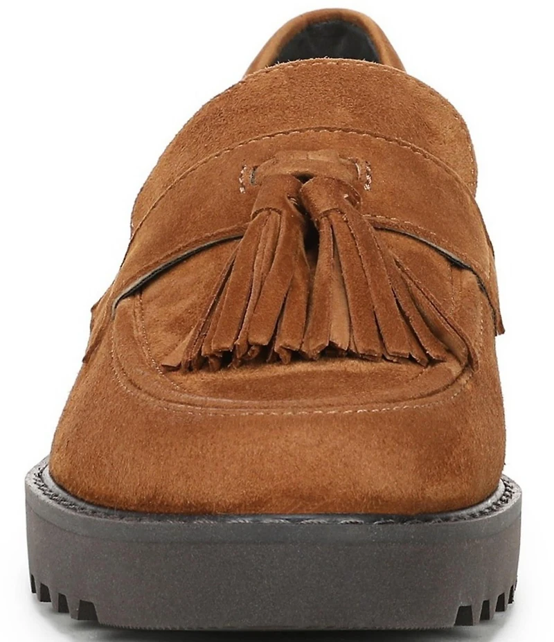 Franco Sarto Carolyn Suede Tassel Platform Loafers
