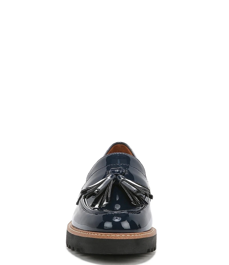 Franco Sarto Carolynn Patent Tassel Lug Sole Platform Loafers