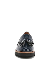 Franco Sarto Carolynn Patent Tassel Lug Sole Platform Loafers